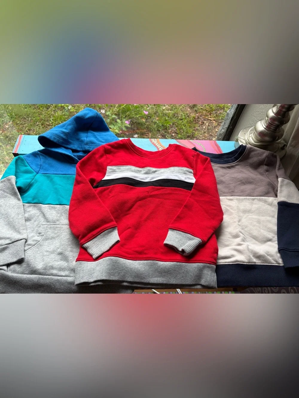 The Children’s Place Kids 3 Piece Crew Sweatshirt and Hoodie Bundle Size 4T